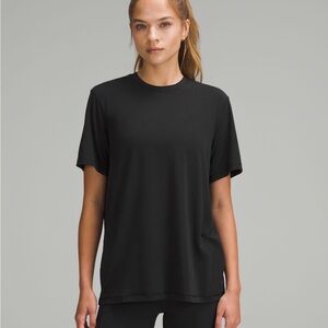 lululemon athletica Jersey Training Black Short Sleeve Tee